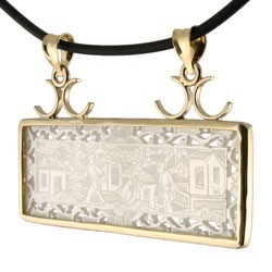 Open Patterned Chinese Gaming Counter Pendant