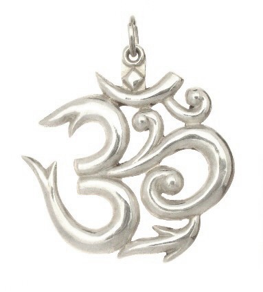 Tibetian OM Sterling Silver Pendant