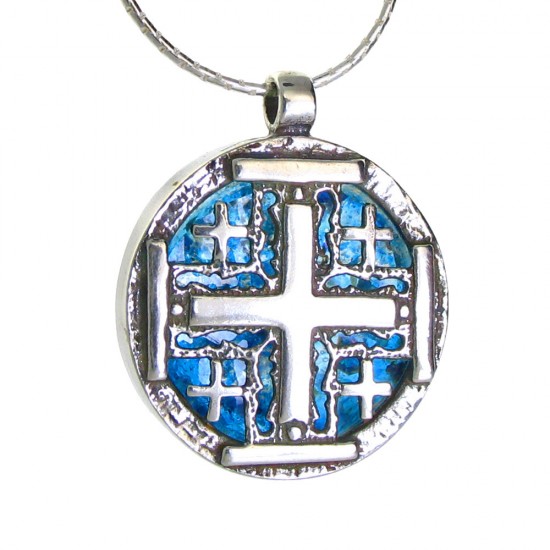 Jerusalem Cross in Roman Glass