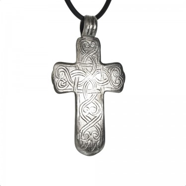 Infinite Knot Coptic Christian Antique Cross