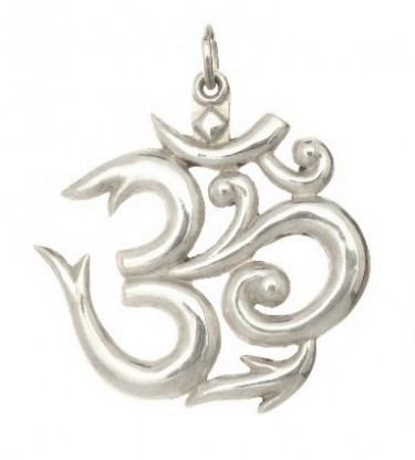 Tibetian OM Sterling Silver Pendant